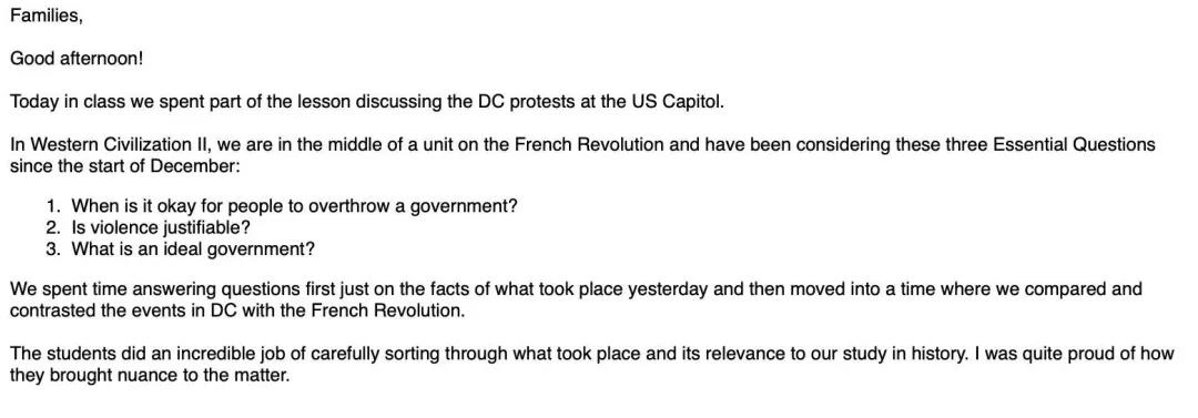 从一封美国家长信中，看是谁造成了“国会山纵火案”