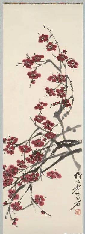 赋梅兰竹菊松以新意，齐白石笔下的梅兰竹菊松