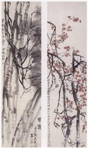 赋梅兰竹菊松以新意，齐白石笔下的梅兰竹菊松