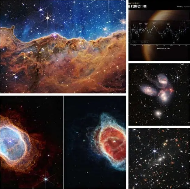 宇宙有多大？距地球150万公里韦伯望远镜传来的5张照片，让人深思