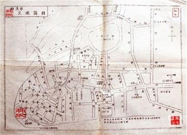 我有一张泛黄的交通简图